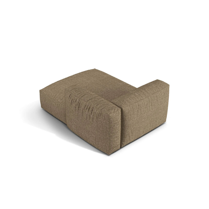 Martina Modulares Sofa Sitzelement, Rechte Seite, aus Boucle in Cappuccino (Monet Cappucino), 176x120 cm von Micadoni – Bild 4