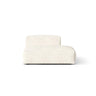 Martina Modulares Sofa Sitzelement, Rechte Seite, aus Boucle in Elfenbein (Monet Nata), 133x106 cm
 von Micadoni – Bild 1