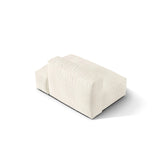 Martina Modulares Sofa Sitzelement, Rechte Seite, aus Boucle in Elfenbein (Monet Nata), 133x106 cm
 von Micadoni – Bild 4