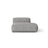 Martina Modulares Sofa Sitzelement, Rechte Seite, aus Boucle in Graphit (Monet Graphite), 133x106 cm
 von Micadoni – Bild 1
