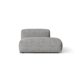 Martina Modulares Sofa Sitzelement, Rechte Seite, aus Boucle in Graphit (Monet Graphite), 133x106 cm
 von Micadoni – Bild 1