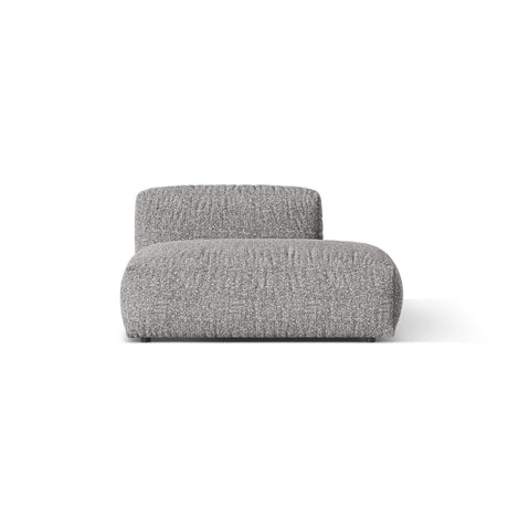 Martina Modulares Sofa Sitzelement, Rechte Seite, aus Boucle in Graphit (Monet Graphite), 133x106 cm
 von Micadoni – Bild 1