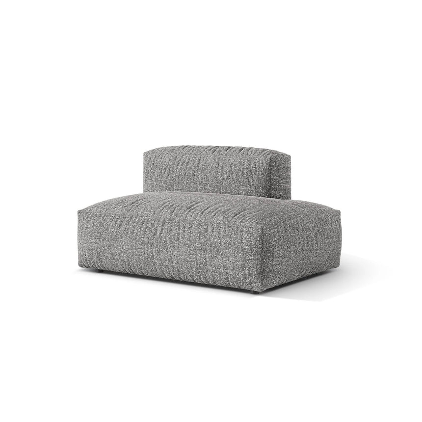 Martina Modulares Sofa Sitzelement, Rechte Seite, aus Boucle in Graphit (Monet Graphite), 133x106 cm
 von Micadoni – Bild 3