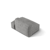 Martina Modulares Sofa Sitzelement, Rechte Seite, aus Boucle in Graphit (Monet Graphite), 133x106 cm
 von Micadoni – Bild 4