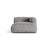 Martina Modulares Sofa Sitzelement, Rechte Seite, aus Boucle in Graphit (Monet Graphite), 176x120 cm von Micadoni – Bild 1