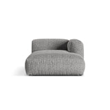 Martina Modulares Sofa Sitzelement, Rechte Seite, aus Boucle in Graphit (Monet Graphite), 176x120 cm von Micadoni – Bild 1