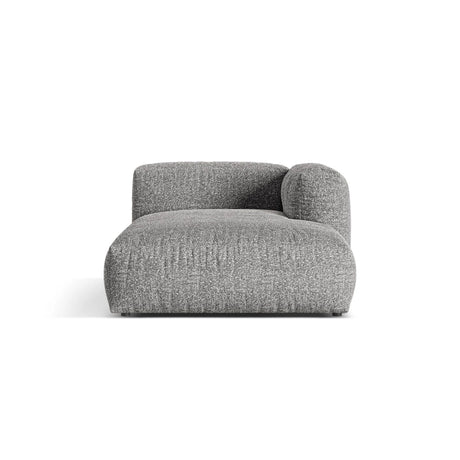 Martina Modulares Sofa Sitzelement, Rechte Seite, aus Boucle in Graphit (Monet Graphite), 176x120 cm von Micadoni – Bild 1