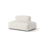 Martina Modulares Sofa Sitzelement, Rechte Seite, aus Boucle in Grau Beige meliert (Monet Pearl), 133x106 cm
 von Micadoni – Bild 3