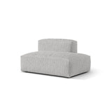 Martina Modulares Sofa Sitzelement, Rechte Seite, aus Boucle in Silber (Monet Silver), 133x106 cm
 von Micadoni – Bild 3