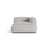 Martina Modulares Sofa Sitzelement, Rechte Seite, aus Boucle in Silber (Monet Silver), 176x120 cm von Micadoni – Bild 1