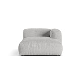Martina Modulares Sofa Sitzelement, Rechte Seite, aus Boucle in Silber (Monet Silver), 176x120 cm von Micadoni – Bild 1