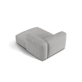 Martina Modulares Sofa Sitzelement, Rechte Seite, aus Boucle in Silber (Monet Silver), 176x120 cm von Micadoni – Bild 4