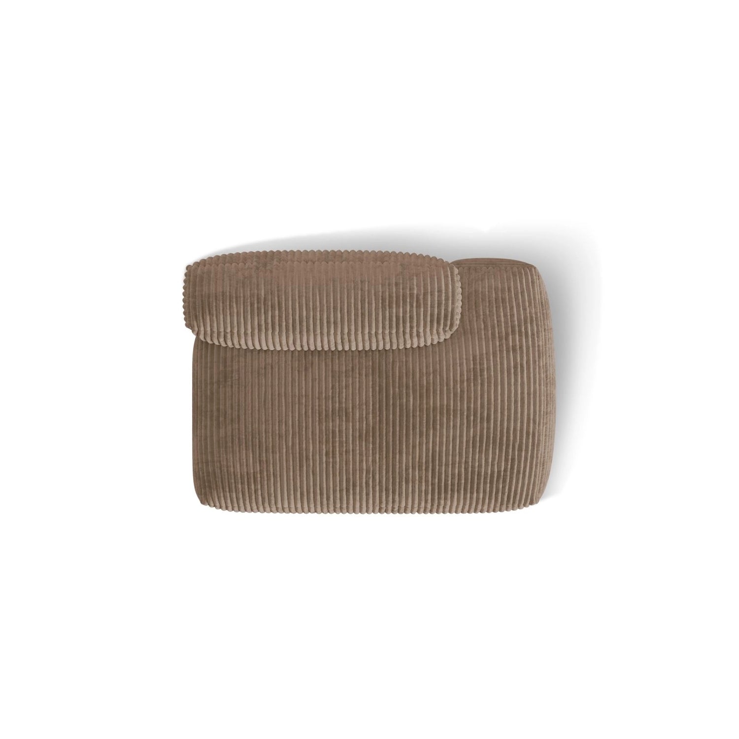 Martina Modulares Sofa Sitzelement, Rechte Seite, aus Cord in Acorn (Tilia 17), 133x106 cm
 von Micadoni – Bild 5