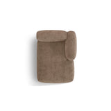 Martina Modulares Sofa Sitzelement, Rechte Seite, aus Cord in Acorn (Tilia 17), 176x120 cm von Micadoni – Bild 5