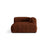 Martina Modulares Sofa Sitzelement, Rechte Seite, aus Cord in Brick (Tilia 52), 176x120 cm von Micadoni – Bild 1