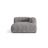 Martina Modulares Sofa Sitzelement, Rechte Seite, aus Cord in Hellgrau (Tilia 86), 176x120 cm von Micadoni – Bild 1