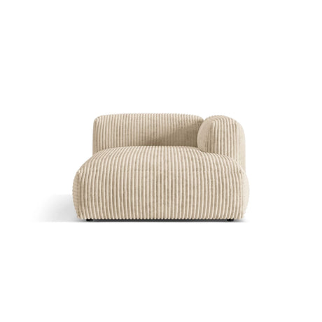 Martina Modulares Sofa Sitzelement, Rechte Seite, aus Cord in Leichtes Beige (Tilia 03), 176x120 cm von Micadoni – Bild 1