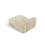 Martina Modulares Sofa Sitzelement, Rechte Seite, aus Cord in Leichtes Beige (Tilia 03), 176x120 cm von Micadoni – Bild 4