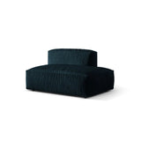 Martina Modulares Sofa Sitzelement, Rechte Seite, aus Samt in Deep Petrol (Vogue 13), 133x106 cm
 von Micadoni – Bild 3