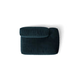 Martina Modulares Sofa Sitzelement, Rechte Seite, aus Samt in Deep Petrol (Vogue 13), 133x106 cm
 von Micadoni – Bild 5