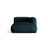 Martina Modulares Sofa Sitzelement, Rechte Seite, aus Samt in Deep Petrol (Vogue 13), 176x120 cm von Micadoni – Bild 1