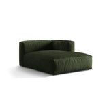 Martina Modulares Sofa Sitzelement, Rechte Seite, aus Samt in Grün (Vogue 11), 176x120 cm von Micadoni – Bild 3