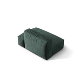Martina Modulares Sofa Sitzelement, Rechte Seite, aus Samt in Petrol (Vogue 12), 133x106 cm
 von Micadoni – Bild 4