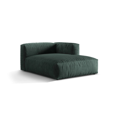 Martina Modulares Sofa Sitzelement, Rechte Seite, aus Samt in Petrol (Vogue 12), 176x120 cm von Micadoni – Bild 3