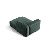 Martina Modulares Sofa Sitzelement, Rechte Seite, aus Samt in Petrol (Vogue 12), 176x120 cm von Micadoni – Bild 4