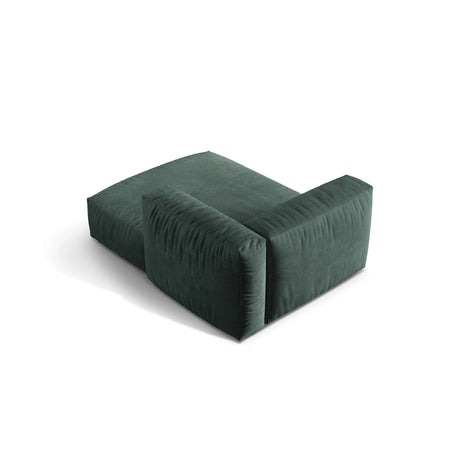 Martina Modulares Sofa Sitzelement, Rechte Seite, aus Samt in Petrol (Vogue 12), 176x120 cm von Micadoni – Bild 4