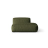 Martina Modulares Sofa Sitzelement, Rechte Seite, aus Strukturierter Stoff in Grün (Boston Forest), 133x106 cm
 von Micadoni – Bild 1