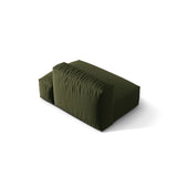 Martina Modulares Sofa Sitzelement, Rechte Seite, aus Strukturierter Stoff in Grün (Boston Forest), 133x106 cm
 von Micadoni – Bild 4