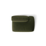 Martina Modulares Sofa Sitzelement, Rechte Seite, aus Strukturierter Stoff in Grün (Boston Forest), 133x106 cm
 von Micadoni – Bild 5