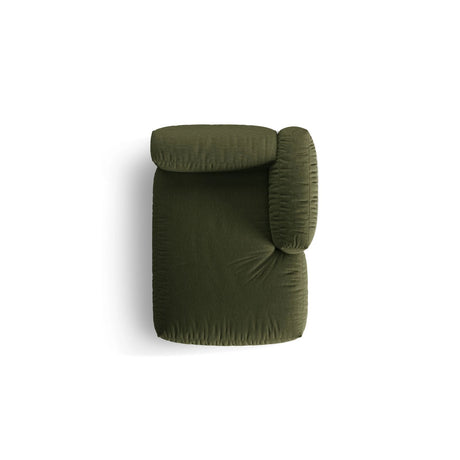 Martina Modulares Sofa Sitzelement, Rechte Seite, aus Strukturierter Stoff in Grün (Boston Forest), 176x120 cm von Micadoni – Bild 5