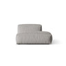 Martina Modulares Sofa Sitzelement, Rechte Seite, aus Strukturierter Stoff in Hellgrau (Boston Light Grey), 133x106 cm
 von Micadoni – Bild 1