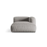 Martina Modulares Sofa Sitzelement, Rechte Seite, aus Strukturierter Stoff in Hellgrau (Boston Light Grey), 176x120 cm von Micadoni – Bild 1