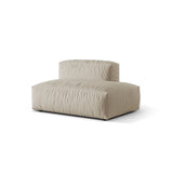 Martina Modulares Sofa Sitzelement, Rechte Seite, aus Strukturierter Stoff in Leichtes Beige (Boston Toffee), 133x106 cm
 von Micadoni – Bild 3