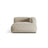 Martina Modulares Sofa Sitzelement, Rechte Seite, aus Strukturierter Stoff in Leichtes Beige (Boston Toffee), 176x120 cm von Micadoni – Bild 1