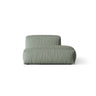 Martina Modulares Sofa Sitzelement, Rechte Seite, aus Strukturierter Stoff in Moosgrün (Boston Water Green), 133x106 cm
 von Micadoni – Bild 1
