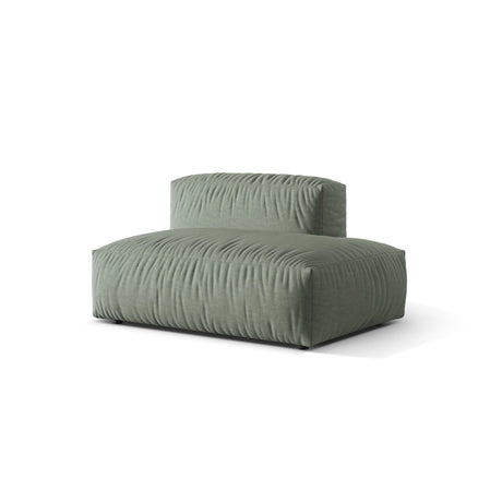 Martina Modulares Sofa Sitzelement, Rechte Seite, aus Strukturierter Stoff in Moosgrün (Boston Water Green), 133x106 cm
 von Micadoni – Bild 3