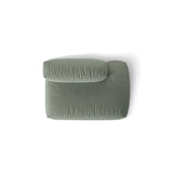 Martina Modulares Sofa Sitzelement, Rechte Seite, aus Strukturierter Stoff in Moosgrün (Boston Water Green), 133x106 cm
 von Micadoni – Bild 5