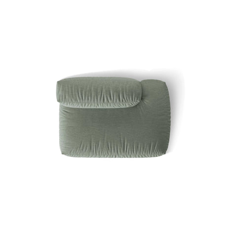 Martina Modulares Sofa Sitzelement, Rechte Seite, aus Strukturierter Stoff in Moosgrün (Boston Water Green), 133x106 cm
 von Micadoni – Bild 5