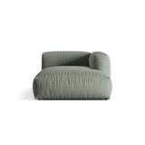 Martina Modulares Sofa Sitzelement, Rechte Seite, aus Strukturierter Stoff in Moosgrün (Boston Water Green), 176x120 cm von Micadoni – Bild 1