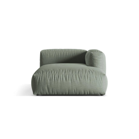 Martina Modulares Sofa Sitzelement, Rechte Seite, aus Strukturierter Stoff in Moosgrün (Boston Water Green), 176x120 cm von Micadoni – Bild 1
