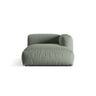 Martina Modulares Sofa Sitzelement, Rechte Seite, aus Strukturierter Stoff in Moosgrün (Boston Water Green), 176x120 cm von Micadoni – Bild 1