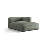 Martina Modulares Sofa Sitzelement, Rechte Seite, aus Strukturierter Stoff in Moosgrün (Boston Water Green), 176x120 cm von Micadoni – Bild 3