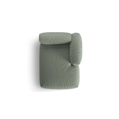 Martina Modulares Sofa Sitzelement, Rechte Seite, aus Strukturierter Stoff in Moosgrün (Boston Water Green), 176x120 cm von Micadoni – Bild 5