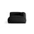Martina Modulares Sofa Sitzelement, Rechte Seite, aus Strukturierter Stoff in Schwarz (Boston Black), 176x120 cm von Micadoni – Bild 1
