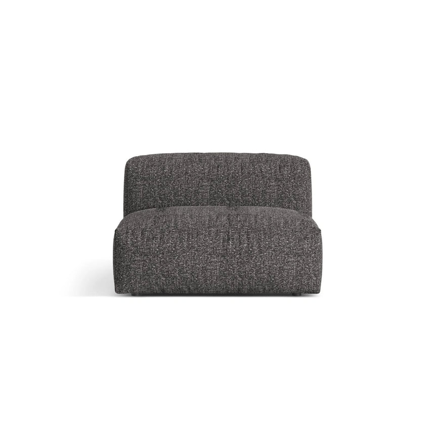 Martina Modulares Sofa Sitzelement, Sitztiefe 76 cm, aus Boucle in Anthrazit (Monet Anthracite), 106x90 cm von Micadoni – Bild 1