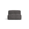 Martina Modulares Sofa Sitzelement, Sitztiefe 76 cm, aus Boucle in Anthrazit (Monet Anthracite), 106x90 cm von Micadoni – Bild 1